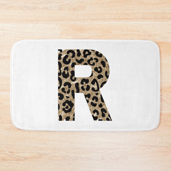 Item preview, Letter R Initial Monogram Animal Print Gold Glitter designed and sold by brookemiller801.