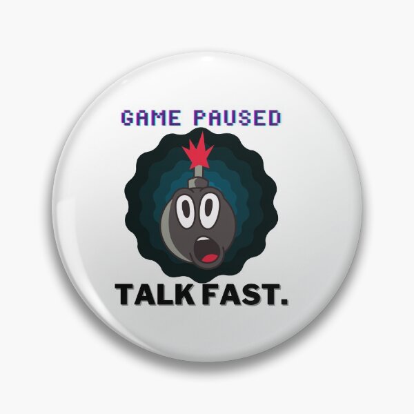 Item preview, Retro Game Paused Talk Fast Timer designed and sold by UPSTORE-RB.