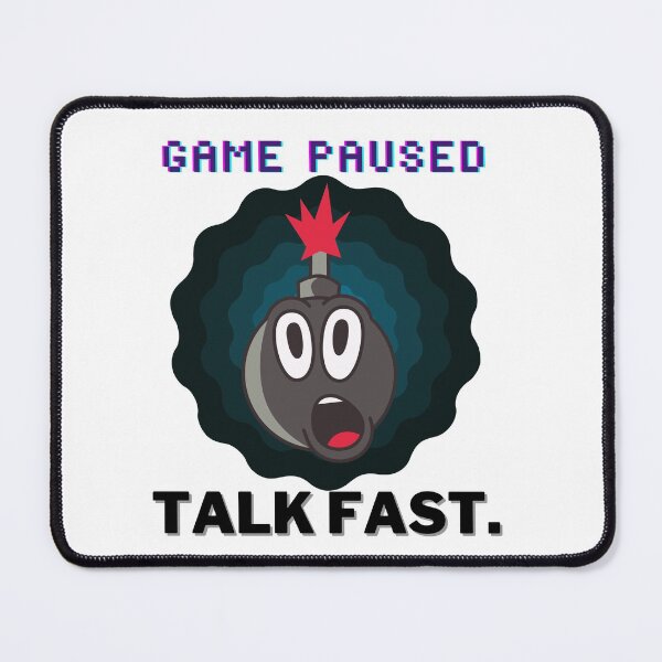 Item preview, Retro Game Paused Talk Fast Timer designed and sold by UPSTORE-RB.