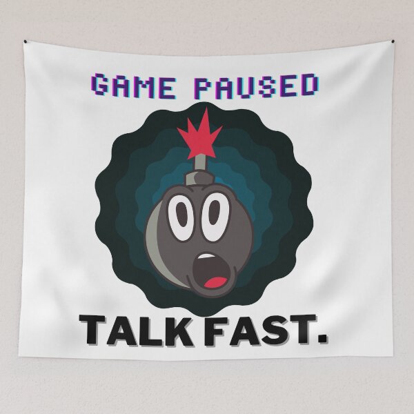 Item preview, Retro Game Paused Talk Fast Timer designed and sold by UPSTORE-RB.