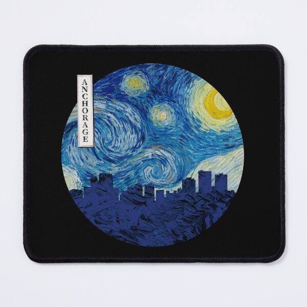 Item preview, Anchorage Starry Night Van Gogh Circle designed and sold by DFerraz.