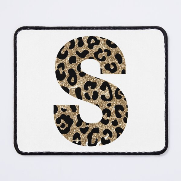Item preview, Letter S Initial Gold Metallic Animal Print designed and sold by brookemiller801.