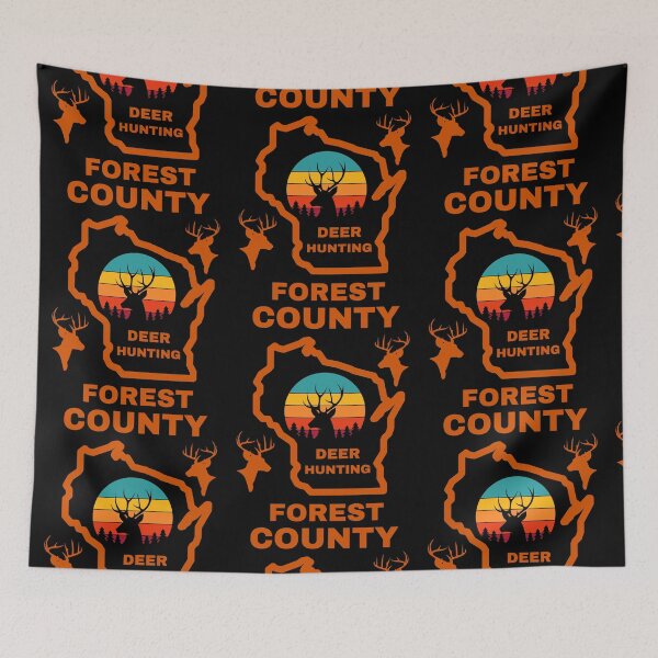 Item preview, Wisconsin Deer Hunter Forest County designed and sold by WoodburyLake.