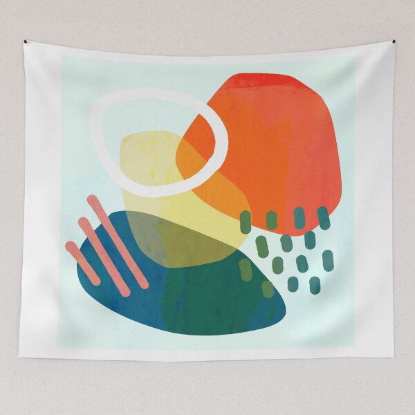 Item preview, Primary color Mid Century Blobs designed and sold by brodolo.