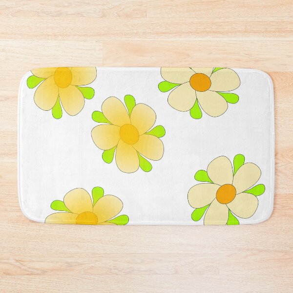 Item preview, yellow daisy flower stickers designed and sold by miaterinka.