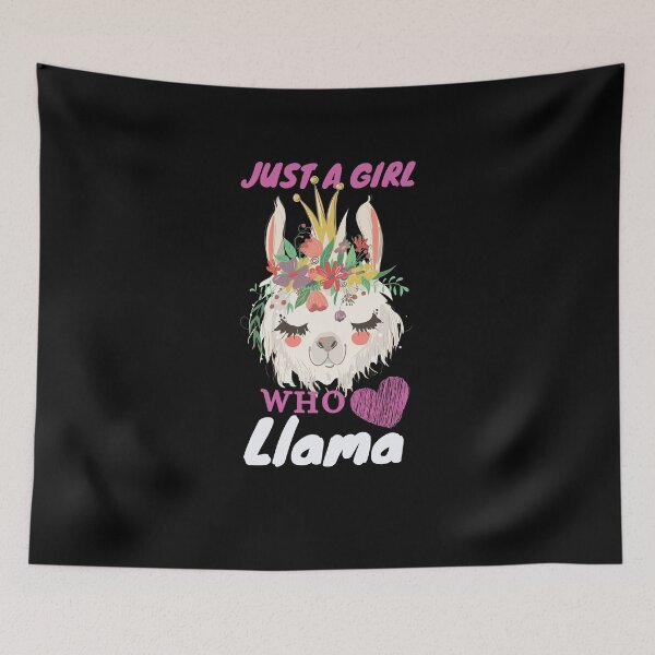 Item preview, just a girl who loves llama shirt designed and sold by SukanyaShop.