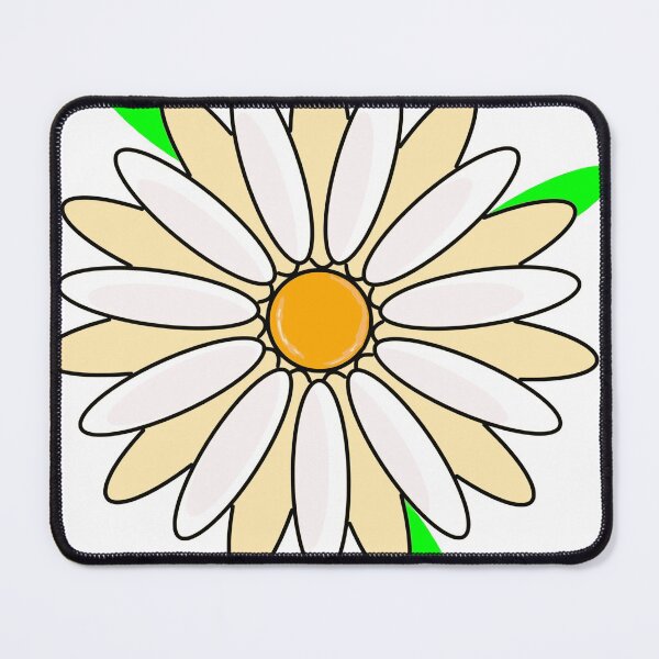 Item preview, yellow and red daisy flower stickers designed and sold by miaterinka.