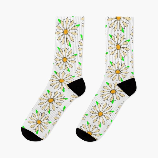 Item preview, yellow and red daisy flower stickers designed and sold by miaterinka.