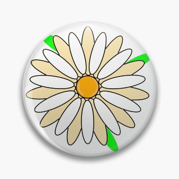 Item preview, yellow and red daisy flower stickers designed and sold by miaterinka.