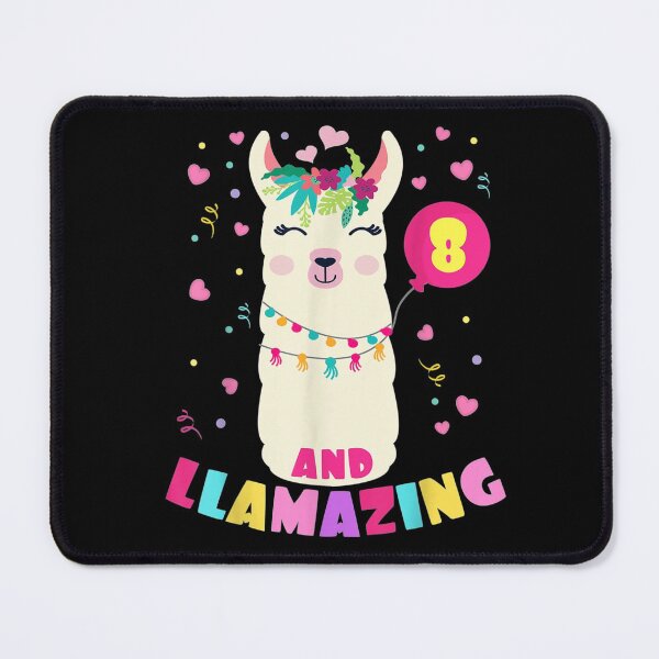 Item preview, Llamazing 8 Years Old Girl Birthday Cute Llama Alpaca Kids designed and sold by lydiamoranart.