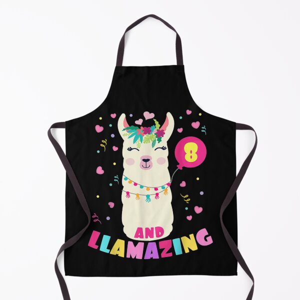 Item preview, Llamazing 8 Years Old Girl Birthday Cute Llama Alpaca Kids designed and sold by lydiamoranart.
