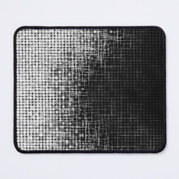 Item preview, graphic design geometric circle pattern art abstract background in black and white designed and sold by Mrvell.