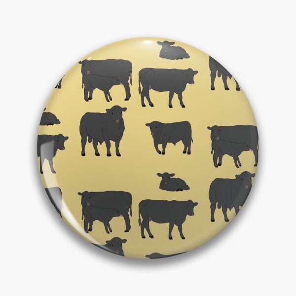 Item preview, Angus Cattle Pattern Yellow designed and sold by Ashley Gagnon.
