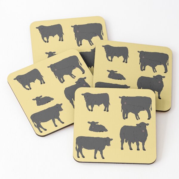 Item preview, Angus Cattle Pattern Yellow designed and sold by Ashley Gagnon.