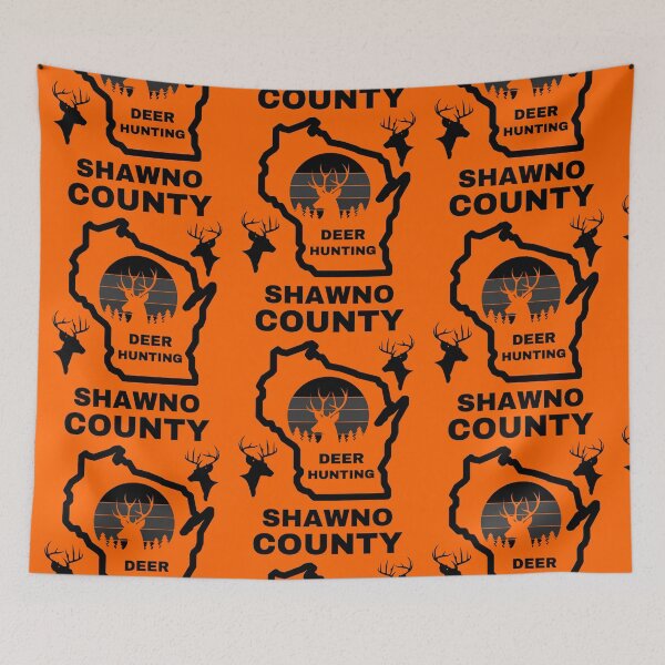 Item preview, Wisconsin Deer Hunter shawno County designed and sold by WoodburyLake.