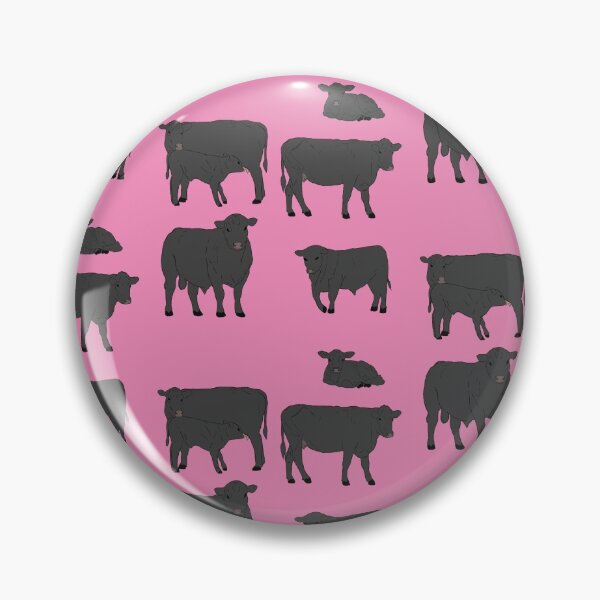 Item preview, Angus Cattle Pattern Pink designed and sold by Ashley Gagnon.