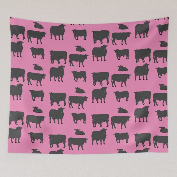 Item preview, Angus Cattle Pattern Pink designed and sold by Ashley Gagnon.