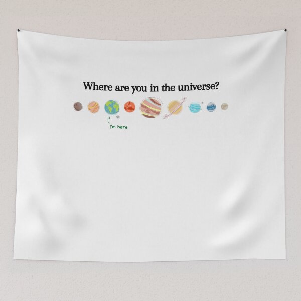 Item preview, Where are you in the universe? designed and sold by PuTaTeeShop.