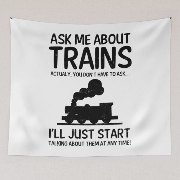Item preview, Model Railroad T-ShirtModel Railroad Shirt _ Ask Me About Trains Gift designed and sold by HuniBadude.