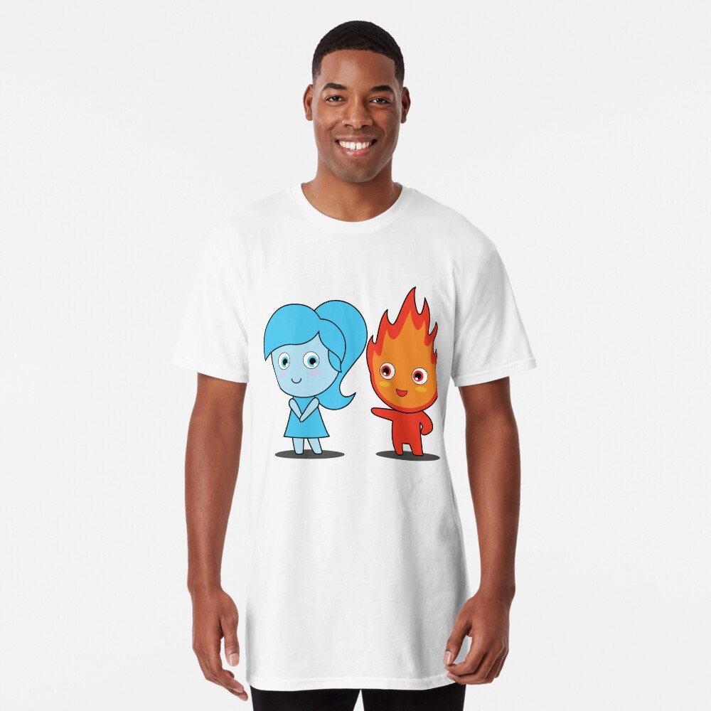 Cute Fire boy and Water girl Sticker for Sale by Chamika69