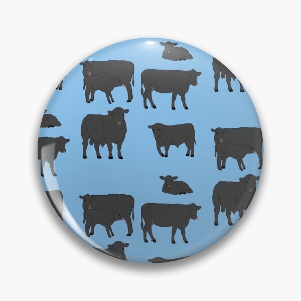 Item preview, Angus Cattle Pattern Blue designed and sold by Ashley Gagnon.