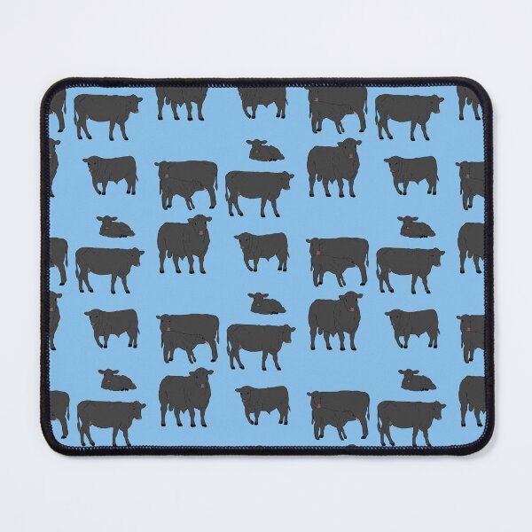 Item preview, Angus Cattle Pattern Blue designed and sold by Ashley Gagnon.