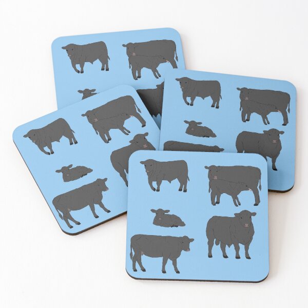 Item preview, Angus Cattle Pattern Blue designed and sold by Ashley Gagnon.