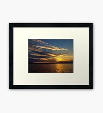 Birthday Evening On Lake Havasu Framed Print