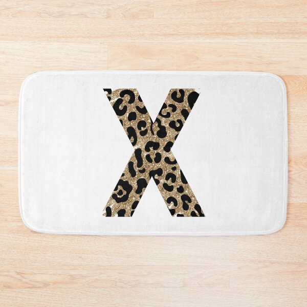 Item preview, Letter X Initial Name Monograms Animal Print and Gold  designed and sold by brookemiller801.
