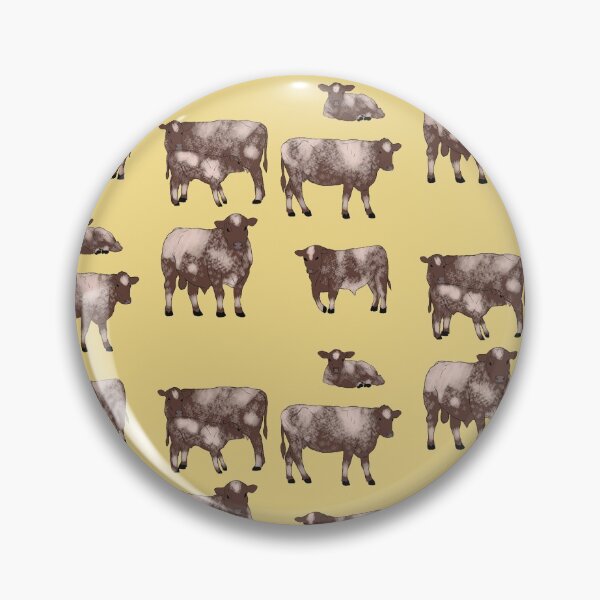 Item preview, Shorthorn Cattle Pattern Yellow designed and sold by Ashley Gagnon.