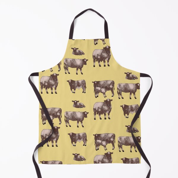 Item preview, Shorthorn Cattle Pattern Yellow designed and sold by Ashley Gagnon.