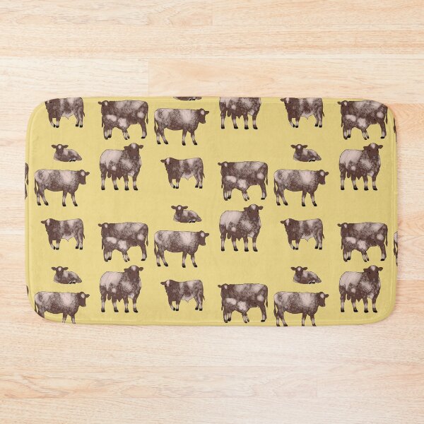 Item preview, Shorthorn Cattle Pattern Yellow designed and sold by Ashley Gagnon.