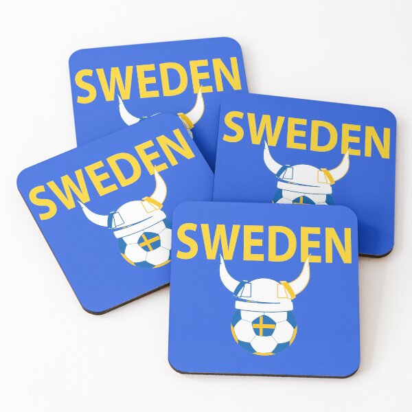 Item preview, Sweden Sverige soccer football Swedish Viking Helmet designed and sold by OgeesWorld.