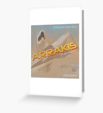 Dune Arrakis Vacation Greeting Card