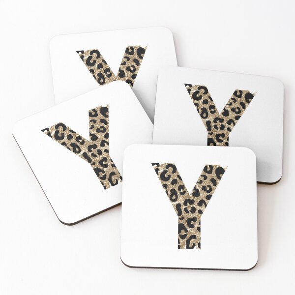 Item preview, The Letter Y Initial Monogram Names Animal Print and Gold designed and sold by brookemiller801.