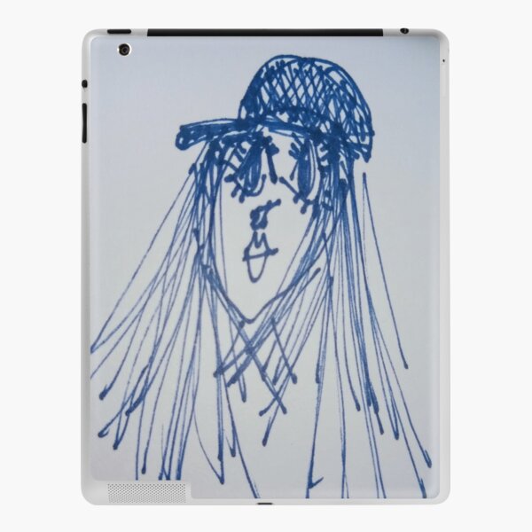 Lucia. Natural eyelashes. iPad Skin