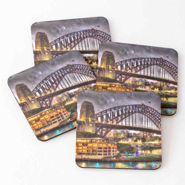 Item preview, Sydney Harbour Bridge - Dark Clouds designed and sold by Blackadder Photography.