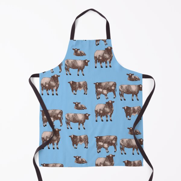 Item preview, Shorthorn Cattle Pattern Blue designed and sold by Ashley Gagnon.
