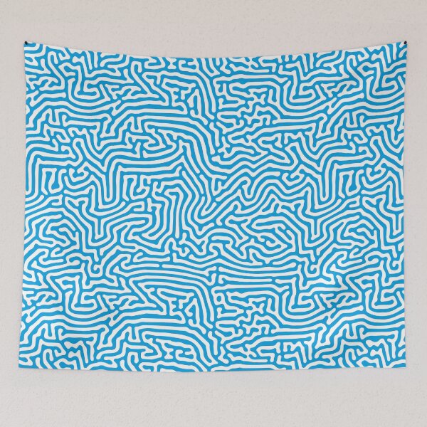 Item preview, Turing Pattern - Turquoise & White designed and sold by TWPCdesigns.