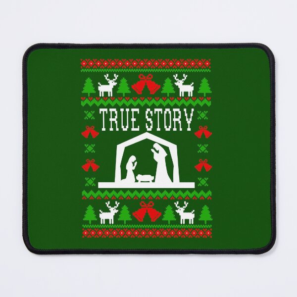 Item preview, True Story - Nativity - Ugly Christmas Sweater Style designed and sold by Christmas-Tees.