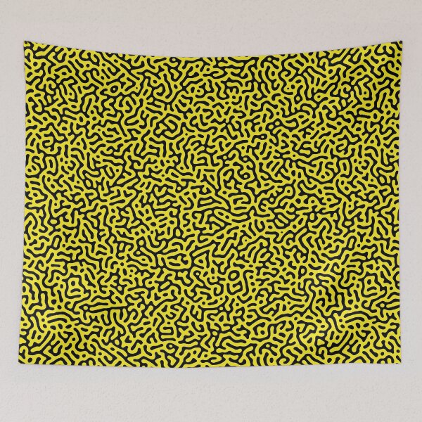 Item preview, Turing Pattern - Yellow & Black designed and sold by TWPCdesigns.