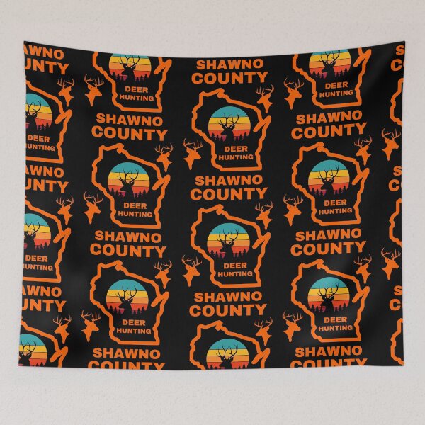 Item preview, Wisconsin Deer Hunter Shawno County designed and sold by WoodburyLake.