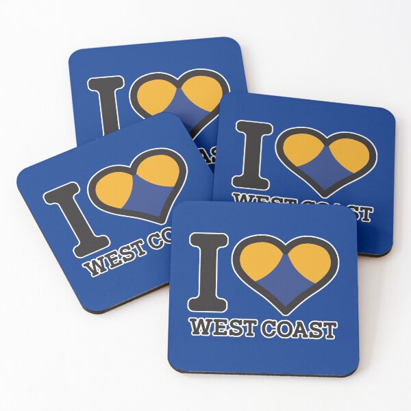 Item preview, “I love West Coast” Apparels, Merchandise, T Shirts, Leggings, Skirt, Mask, Apron, Eco Bag designed and sold by Ink Inc.
