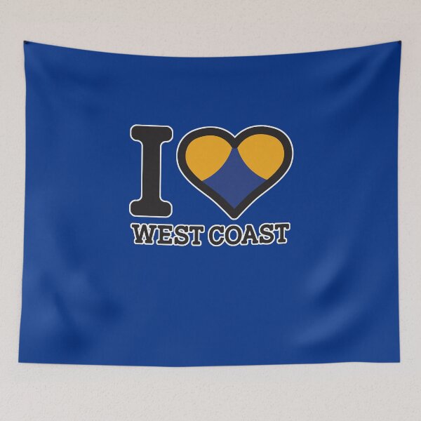 Item preview, “I love West Coast” Apparels, Merchandise, T Shirts, Leggings, Skirt, Mask, Apron, Eco Bag designed and sold by Ink Inc.