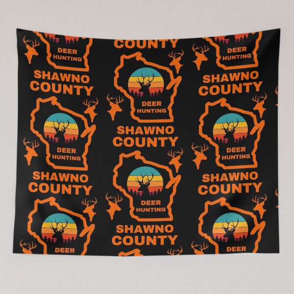 Item preview, Wisconsin Deer Hunter Shawno County designed and sold by WoodburyLake.