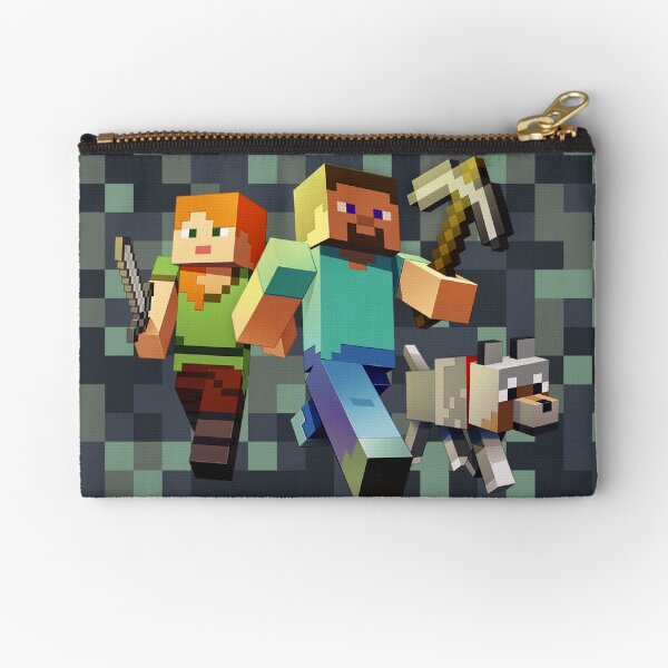 Minecraft Camouflage Heroes Zipper Pouch