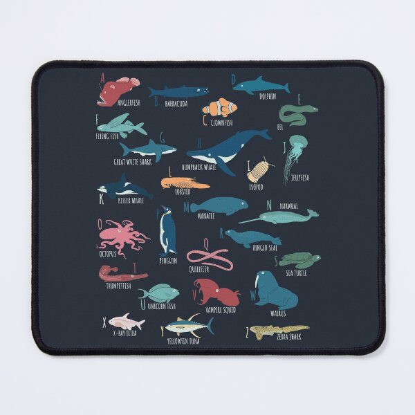 Item preview, Cute Marine And Ocean Animals Alphabet For Marine Biology Gift designed and sold by JokeGysen.