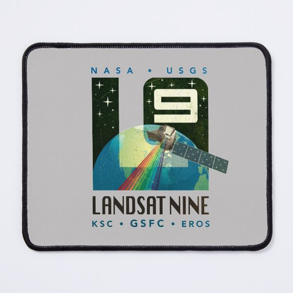 Item preview, LANDSAT 9 logo mission - vintage look  designed and sold by trendistudio.