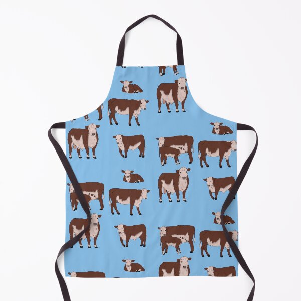 Item preview, Hereford Cattle Pattern Blue designed and sold by Ashley Gagnon.