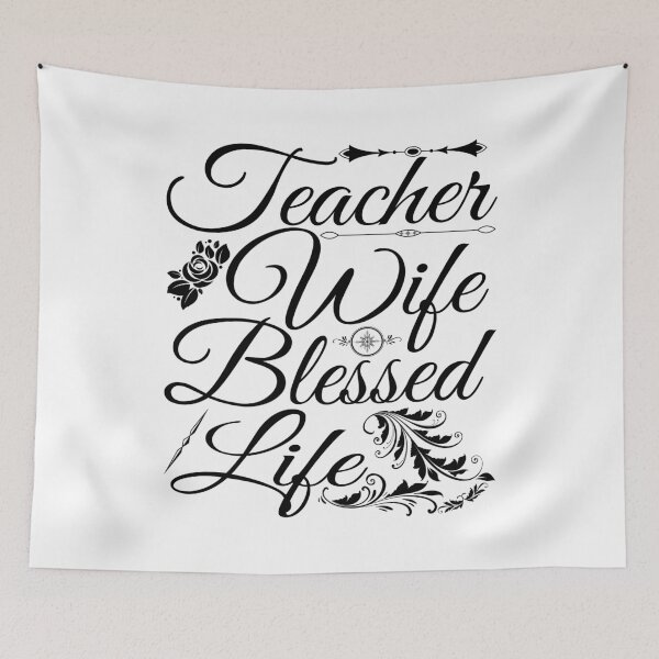 Item preview, Teacher Wife and Blessed Life | Proud Teacher | Teaching Job designed and sold by YAHIA-14.